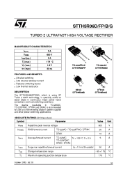 Datasheet STTH5R06FP manufacturer STMicroelectronics